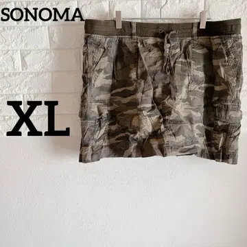 [ SONOMA ] XL 캐주얼 미니 스커트 (팬츠 포함) 카모 패턴