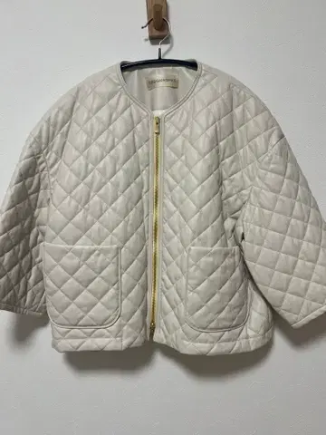 DESIGNWORKS 아이보리 퀼팅 자켓