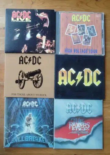 AC/DC CD 6장 컬렉션
