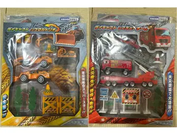 건설 차량 소방 차량 세트 다이캐스트 파워풀 트리오 레스큐 팀