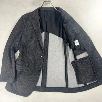 XL 현행 다케오 키쿠치 트위드 테일러드 자켓 워셔블 스트레치