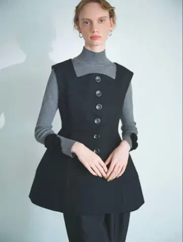 cygne 로즈 터틀 니트 ette 그레이