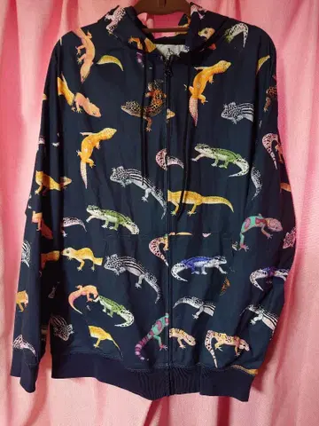 go slow caravan 레오파 도감 후드티 레오파드게코