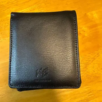 KSE COLLECTION 이단 접이식 천연 가죽 지갑