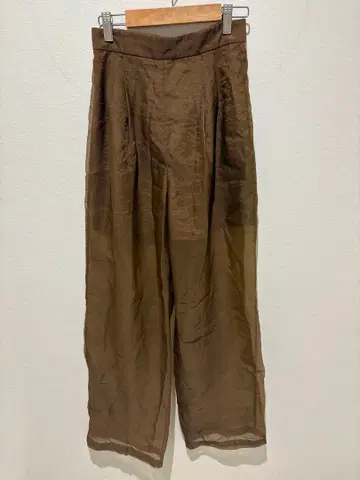 CLANE 브라운 시어 팬츠