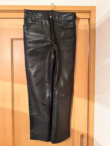 반손 가죽 팬츠 사이즈 34