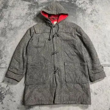 CANYON AOUTDOORS 더플 코트 울 체크 안감