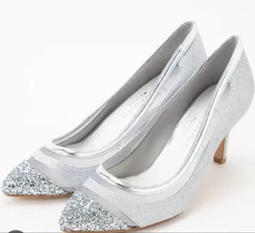 DIANA 실버 글리터 스틸레토 하이힐 22.5cm