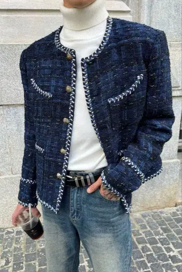 [ ALUDE SELECT ] no color tweed jacket