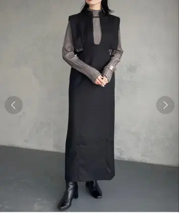 &g'aime 앙제무 U넥 타이트 원피스 점퍼 스커트