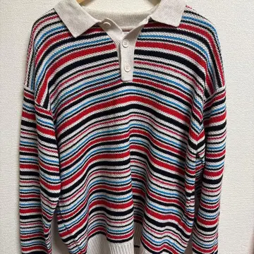 ZARA 스트라이프 니트 피케 셔츠