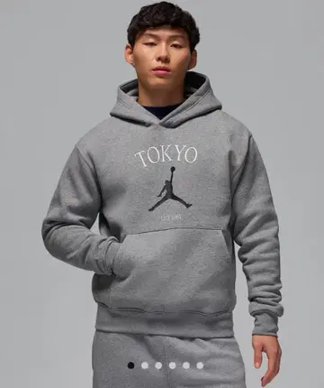 Jordan TOKYO 후드 부착 맨투맨 2XL 그레이