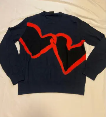 폴스미스 하트 무늬 스웨터 L