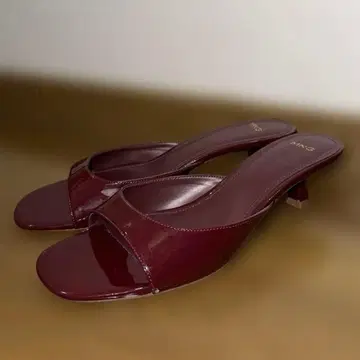 MANGO 와인 레드 뮬 빅 사이즈