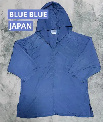 BLUE BLUE JAPAN 네이비 인디고 판초풍 후드티 4사이즈