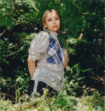 FACETASM 파세타즘 상의 반팔 리본 체크 작은 코 패턴