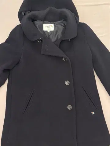 아놀드 파머 후드 부착 더블 브레스트 코트