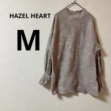 새상품급 HAZEL HEART [ M ] 리브 편직 터틀넥 심플