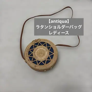 [ antiqua ] 라탄 숄더백