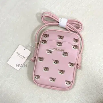 새상품 폴앤조 누네뜨 스마트폰 숄더 미니백 고양이