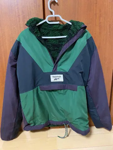 리복 리버서블 자켓 플리스