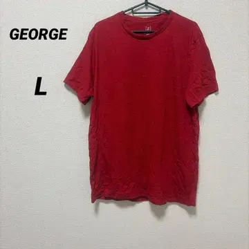 GEORGE [ L ] 레드 T셔츠 택 포함