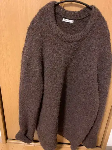 ZARA 브라운 오버 사이즈 니트