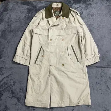 미국 빈티지 의류 트렌치코트 얇은 충전솜 안감 올 패턴