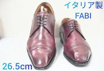 FABI 스트레이트 팁 버건디 카프 26.5cm