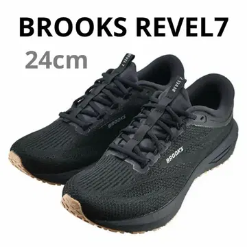 미사용급 BROOKS REVEL7 24cm 블랙 러닝화