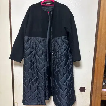 노스탤지어 울 퀼팅 코트