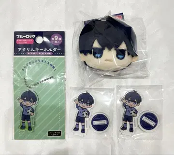 블루 록 다이소 아크릴 스탠드 키링 봉제 인형 이사기 요이치