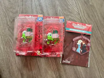 디즈니 제일복권 크리스마스 오너먼트 마이크 참 안나와 엘사