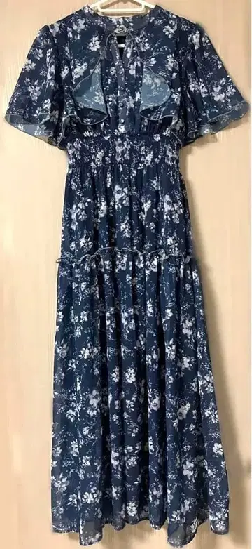 duzzlin Watercolorflower 원피스 네이비