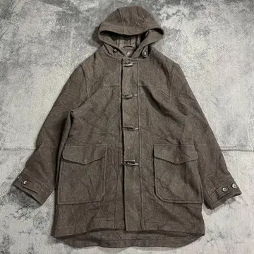 미국 빈티지 의류 더플 코트 체크 안감