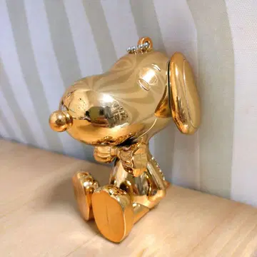 스누피 합금 골드 키링