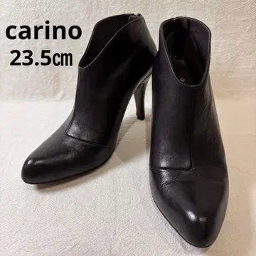 블랙 가죽 부티 스틸레토