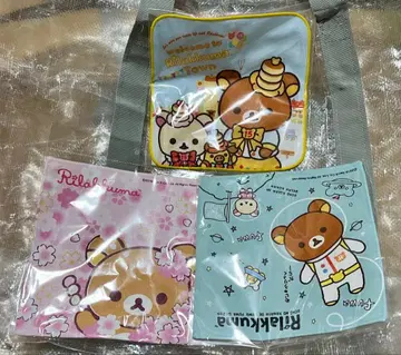 리락쿠마 15주년 기념 리락쿠마 타운 한정판 손수건 극세사 타월