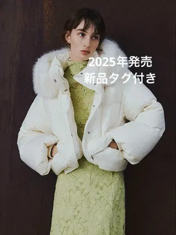 [ 새상품 ] FRAY I.D 후드 퍼 숏 다운 코트 0