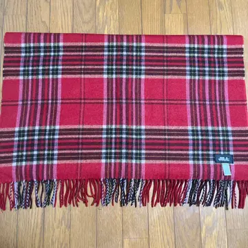 질 스튜어트 레드 체크 스톨 머플러