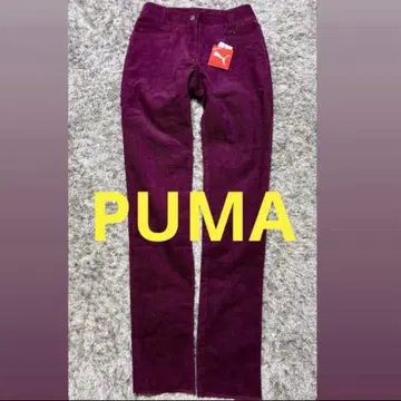 택 포함 새상품 PUMA 푸마 골프 팬츠 보라색 코듀로이 S