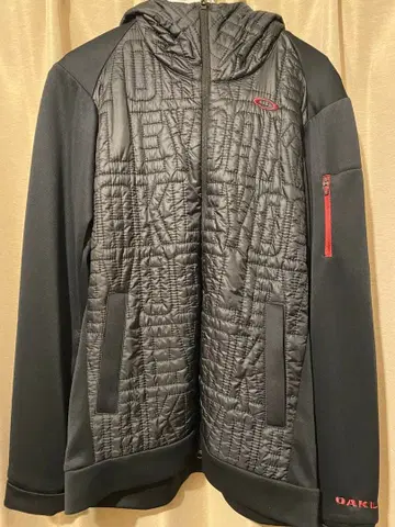 OAKLEY 다크 그레이 후드 부착 자켓