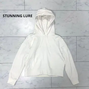 STUNNING LURE 크롭 맨투맨 후드티 후디