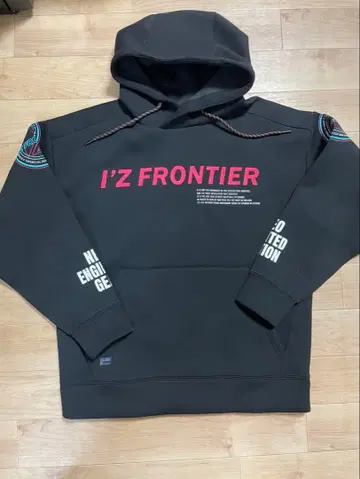 I'Z FRONTIER 블랙 후드티 LL 사이즈
