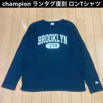 [ 고품질 ] champion 챔피온 런택 복각 블랙 페이드 긴팔 T