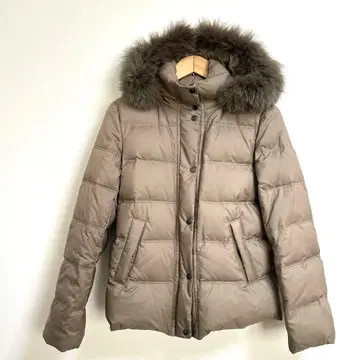 [컨디션 최상] 퍼 포함 다운 코트 베이지 계열 자켓 38 여성용