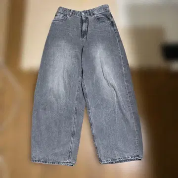 GLOBAL WORK 그레이 커브 팬츠 L