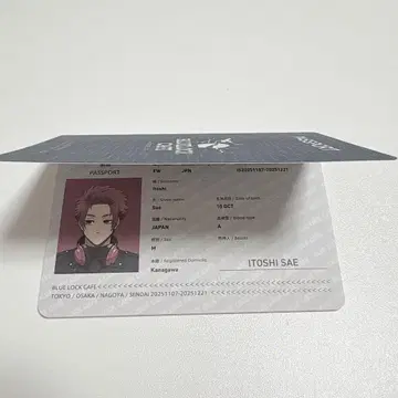 블루 록 이토시 사에 여권