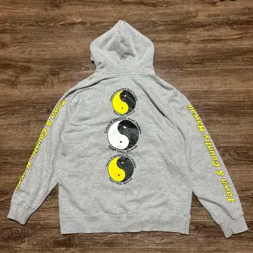 00s 타우칸 집업 후드티 그레이 음양 Y2K 헤이세이 L 사이즈