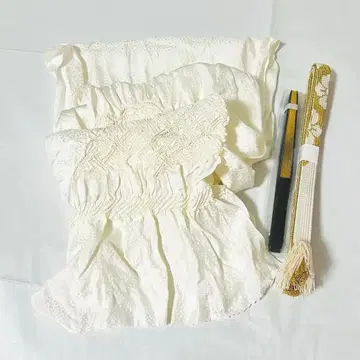 [ 미사용 ] 순수 실크 허리띠 오비 장식 천 세트 포멀1